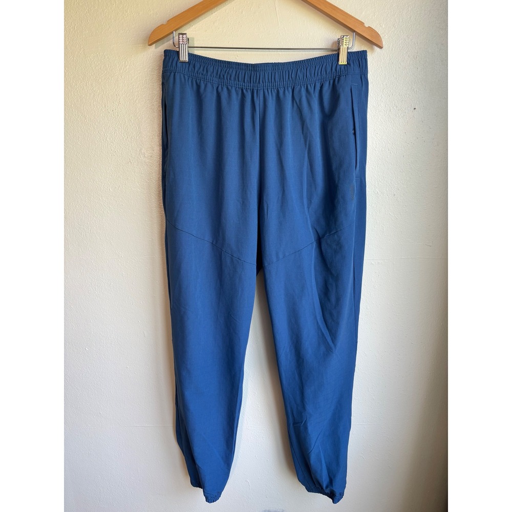 Skora Mens Qwick-Dry Ripstop Jogger Training Pants Blue Large‎ Elastic Waist